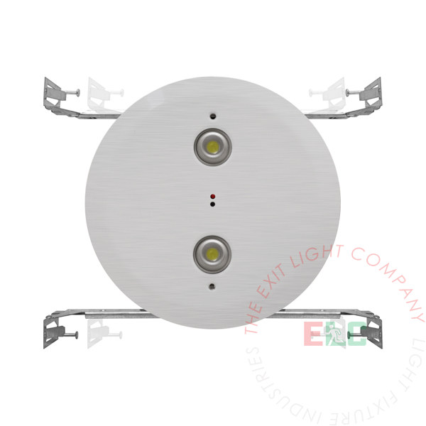 Emergency Light Recessed Architectural Ceiling Mount Aluminum 48 Light Spread EL LEG